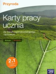 Okładka książki Przyroda Karty pracy ucznia Biologia Geografia Szkoła ponadgimnazjalna