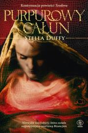 Purpurowy całun. Autor: Duffy Stella. Dadada.pl Okładka książki Purpurowy całun
