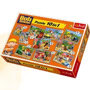 Okładka książki Puzzle 10w1 Bob Budowniczy TREFL