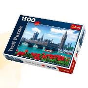 Okładka książki Puzzle 1500 Parlament Londyn, Anglia TREFL