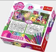 Okładka książki Puzzle 2X48 Color My little Pony. Wesołe kucyki
