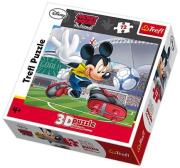 Okładka książki Puzzle 72 Myszka Miki Najlepszy piłkarz 3D TREFL