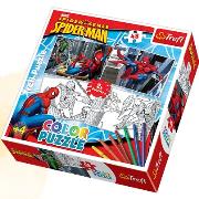 Okładka książki Puzzle Color Spiderman TREFL