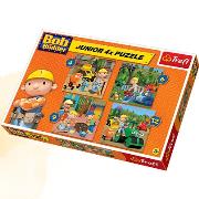 Okładka książki Puzzle Junior Wesoły dzień Boba TREFL