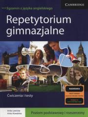 Repetytorium gimnazjalne ćw. i testy CAMBRIDGE. Autor: Anita Lewicka, Hanna Kowalska-Pamięta. Dadada.pl Okładka książki Repetytorium gimnazjalne ćw. i testy CAMBRIDGE
