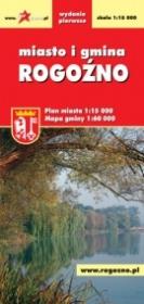 Rogoźno - plan miasta, mapa gminy. Autor: praca zbiorowa. Dadada.pl Okładka książki Rogoźno - plan miasta, mapa gminy
