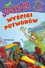 Scooby-Doo! Wyścigi potworów SIEDMIORÓG. Autor: Herman Gail. Dadada.pl Okładka książki Scooby-Doo! Wyścigi potworów SIEDMIORÓG
