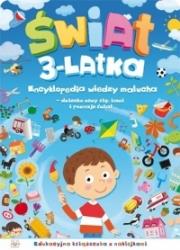 Okładka książki Świat 3latka. Edukacyjna książeczka z naklejkami