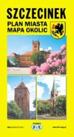 Okładka książki Szczecinek Plan Miasta i okolic