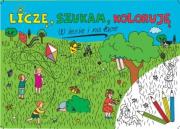 W lesie i na łące. Liczę, szukam, koloruję. Autor: Sarna Katarzyna. Dadada.pl Okładka książki W lesie i na łące. Liczę, szukam, koloruję