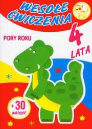 Okładka książki Wesołe ćwiczenia Pory roku 4 lata