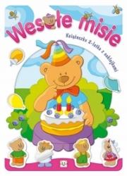 Okładka książki Wesołe misie. Książeczka 2- latka z naklejkami