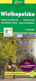 Wielkopolska Mapa turystyczna. Autor: praca zbiorowa. Dadada.pl Okładka książki Wielkopolska Mapa turystyczna