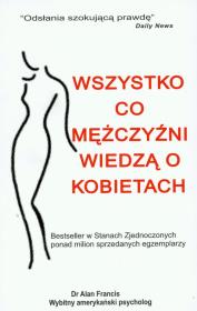 Wszystko co mężczyźni wiedzą o kobietach. Autor: Francis Alan. Dadada.pl Okładka książki Wszystko co mężczyźni wiedzą o kobietach