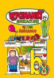 Wycinanki edukacyjne. Tęczowe Abecadło. Autor: Małgorzata Swędrowska. Dadada.pl Okładka książki Wycinanki edukacyjne. Tęczowe Abecadło