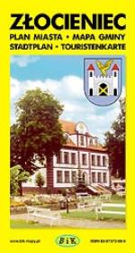 Okładka książki Złocieniec. Plan miasta z Mapą Gminy Złocieniec