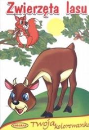 Okładka książki Zwierzęta lasu. Kolorowanka