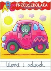 Okładka książki ABC przedszkolaka z kolorowym autem
