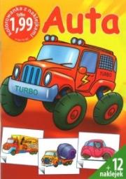 Okładka książki Auta - Kolorowanka z naklejkami