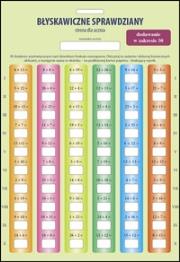 Okładka książki Błyskawiczne sprawdziany matematyczne. komplet 12 kart