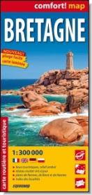 Okładka książki Bretagne laminowana mapa samochodowo-turystyczna 1:300 000