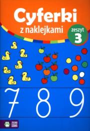 Okładka książki Cyferki z naklejkami zeszyt 3