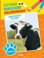 Okładka książki Czytanie, naklejanie - Zwierzęta na wsi