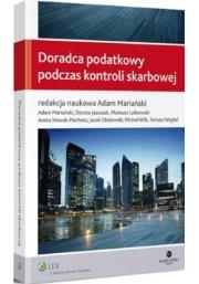 Doradca podatkowy podczas kontroli skarbowej. Autor: Wilk Michał, Jaszczak Dorota, Latkowski Mateusz, Nowak-Piechota Aneta, Obidowski Jacek, Wojdal Tomas. Dadada.pl Okładka książki Doradca podatkowy podczas kontroli skarbowej