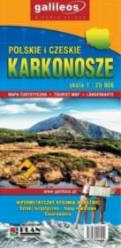 Karkonosze Polskie i Czeskie mapa 1:25 000 Plan. Autor: praca zbiorowa. Dadada.pl Okładka książki Karkonosze Polskie i Czeskie mapa 1:25 000 Plan