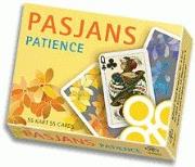 Okładka książki Karty pasjansowe 2x55 Listków. Kwiaty