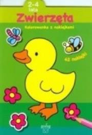 Okładka książki Kolorowanka z naklejkami - Zwierzęta