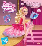 Okładka książki Kolorowanka-naklejanka. Barbie i magiczne baletki