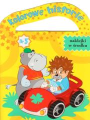 Kolorowe historie nr 5 (z naklejkami). Autor: praca zbiorowa. Dadada.pl Okładka książki Kolorowe historie nr 5 (z naklejkami)