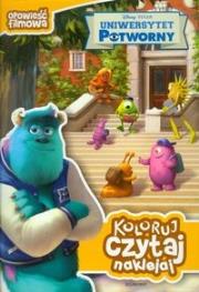 Okładka książki Koloruj, czytaj, naklejaj - Uniwersytet potworny