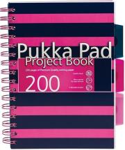 Okładka książki Kołozeszyt pr A5 7050 Navy 200k różowy