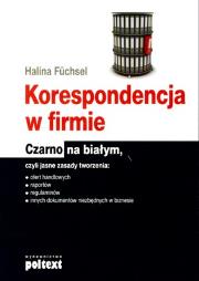 Okładka książki Korespondencja w firmie. Czarno na białym