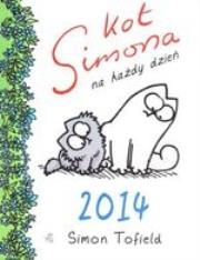 Kot Simona na każdy dzień 2014 roku. Autor: Tofield Simon. Dadada.pl Okładka książki Kot Simona na każdy dzień 2014 roku