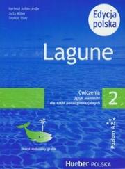 Lagune 2 Ćwiczenia + Zeszyt maturalny Edycja polska. Autor: Aufderstrasse Hartmut, Muller Jutta, Storz Thomas. Dadada.pl Okładka książki Lagune 2 Ćwiczenia + Zeszyt maturalny Edycja polska