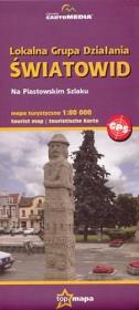 Okładka książki Lokalna Grupa Działania Światowid. Na Piastowskim Szlaku. Mapa turystyczna