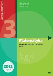 Matematyka LO 3 podr. ZP Świda NPP w.2014 OE. Autor: Kurczab Marcin, Kurczab Elżbieta, Świda Elżbieta. Dadada.pl Okładka książki Matematyka LO 3 podr. ZP Świda NPP w.2014 OE