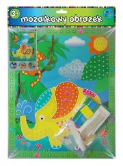 Okładka książki Mozaikowy obrazek Słoń