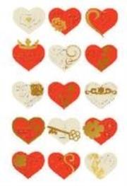 Okładka książki Naklejki premium - serca