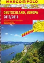 Okładka książki Niemcy atlas 20013/2014 1:300 000 + Europa Marco Polo