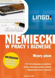 Niemiecki w pracy i biznesie. Wzory pism. Autor: Iwona Kienzler. Dadada.pl Okładka książki Niemiecki w pracy i biznesie. Wzory pism