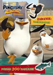 Okładka książki Pingwiny z Madagaskaru. Zadanie: naklejanie!