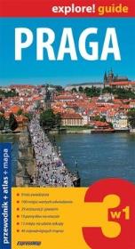 Okładka książki Praga 3w1 przewodnik + atlas + mapa laminowana