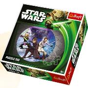 Okładka książki Puzzle 150 okrągłe Drużyna Clone Wars TREFL