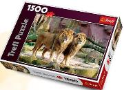 Okładka książki Puzzle 1500 Lwy TREFL