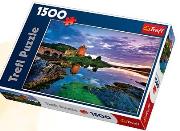 Okładka książki Puzzle 1500 Zamek Eilean Donan, Szkocja TREFL