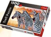Okładka książki Puzzle 1500 Zebry TREFL